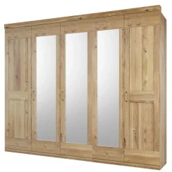 Clearance Wohnen Schrank fürs Schlafzimmer 5-türig - 3 Spiegel - Zamron