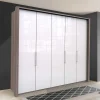 Best Wohnen Schrank in Weiß Glas & Eiche Dunkel - Empresian