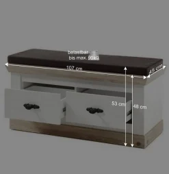 Outlet Wohnen Schrank mit Spiegeltür & Garderobe - Nedita (dreiteilig)