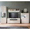 Wohnen Schrankwand Wohnzimmer in Weiß - Hazime (vierteilig)