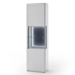 Wohnen Schrankwand Wohnzimmer in Weiß - Hazime (vierteilig)