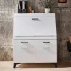 New Wohnen Schreibschrank mit Klappe & zwei Türen - Quakes