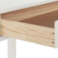Online Wohnen Schreibtisch aus Holz in Weiß lackiert - Jaisa