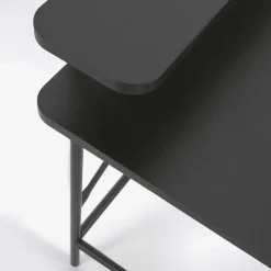 Outlet Wohnen Schreibtisch aus Metall in Schwarz - Andjes