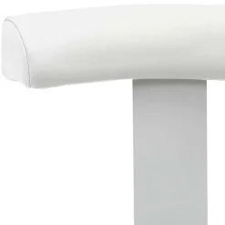 Outlet Wohnen Schreibtisch Hocker mit Rückenlehne in Weiß - Tanta