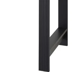 New Wohnen Schreibtisch in Dunkelgrau & Eiche Optik - Joe