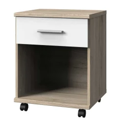 Clearance Wohnen Schreibtisch in Eiche San Remo & Weiß - Abrud