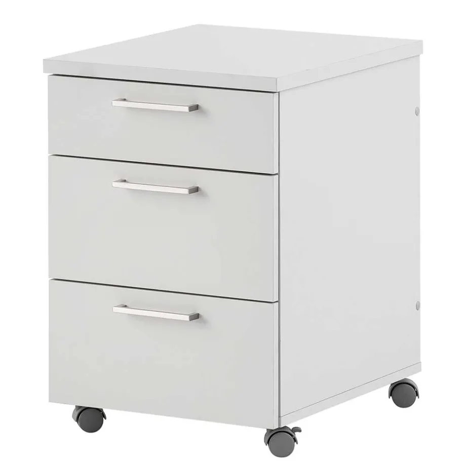 Sale Wohnen Schreibtisch Rollcontainer in Lichtgrau 41x60x50 - Bowsla