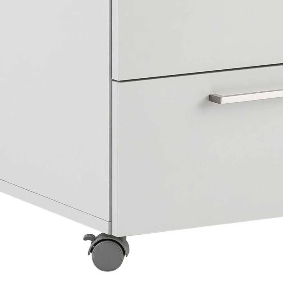 Sale Wohnen Schreibtisch Rollcontainer in Lichtgrau 41x60x50 - Bowsla