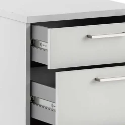 Sale Wohnen Schreibtisch Rollcontainer in Lichtgrau 41x60x50 - Bowsla