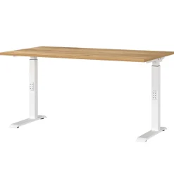 Discount Wohnen Schreibtisch zum Sitzen und Stehen mit T Gestell - Stellario