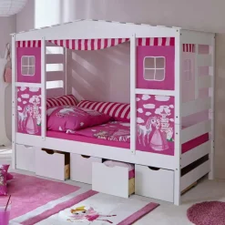 Clearance Wohnen Schubkasten-Kinderbett Flint in Rosa
