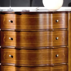 Wohnen Schubladen Kommode in Nussbaum Dentro im Barockstil