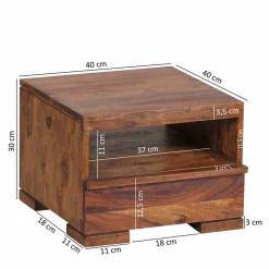 New Wohnen Schubladen Nachtkommode Hoslo im Landhausstil modern