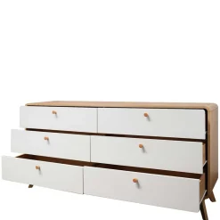 Wohnen 6-Schubladen-Kommode im Scandi Chic - Jendren