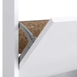 New Wohnen Schuhkipper in Weiß mit zwei Klappen - Scott