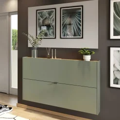 Online Wohnen Schuhschrank und Spiegel Set - Point (zweiteilig)