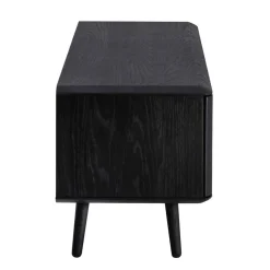 Best Wohnen Schwarz geöltes TV Board aus Eiche - Vlotho