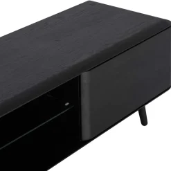 Best Wohnen Schwarz geöltes TV Board aus Eiche - Vlotho
