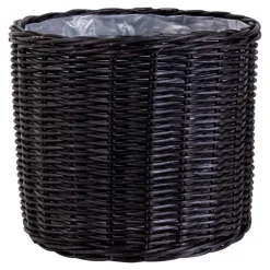 Online Wohnen Schwarze Körbe aus Rattan Geflecht - Swan (vierteilig)