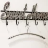 Sale Wohnen Schwarze Wandgarderobe mit Schriftzug - Geniale