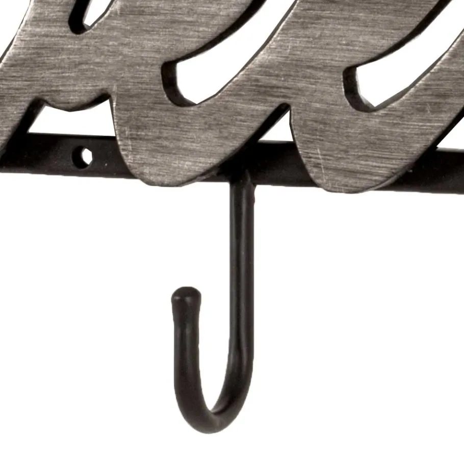 Sale Wohnen Schwarze Wandgarderobe mit Schriftzug - Geniale