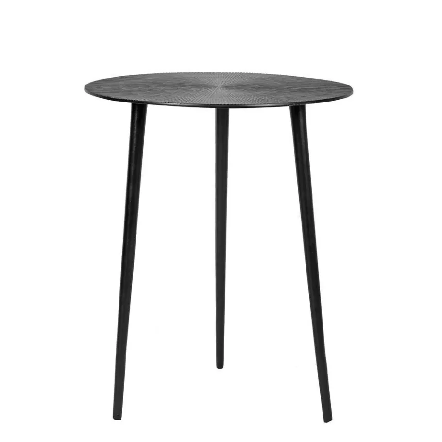 Clearance Wohnen Schwarzer Dreisatztisch aus Metall - Lasperla (dreiteilig)