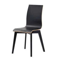 Sale Wohnen Schwarzer Holzstuhl mit Eiche - Join (2er Set)
