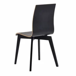 Sale Wohnen Schwarzer Holzstuhl mit Eiche - Join (2er Set)