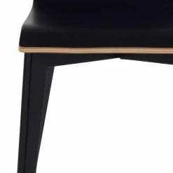 Sale Wohnen Schwarzer Holzstuhl mit Eiche - Join (2er Set)