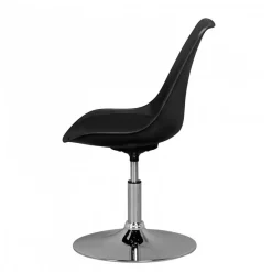 Sale Wohnen Schwarzer Schalenstuhl drehbar & höhenverstellbar - Alberton