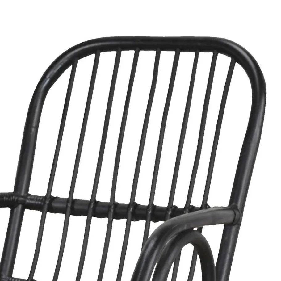 Outlet Wohnen Schwarzer Schaukelstuhl modern - Italiano