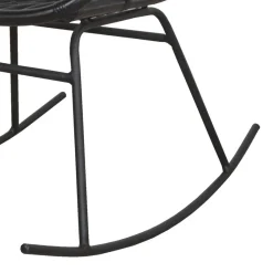 Outlet Wohnen Schwarzer Schaukelstuhl modern - Italiano