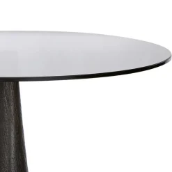 Clearance Wohnen Schwarzer Sofatisch mit Rauchglas Platte - Penal