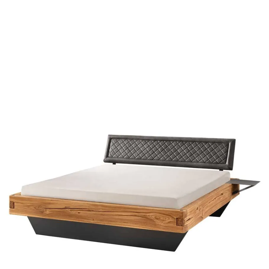 Hot Wohnen Schwebebett mit Leder-Kopfteil - Emjan