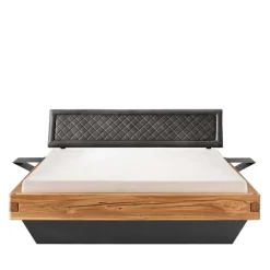Hot Wohnen Schwebebett mit Leder-Kopfteil - Emjan