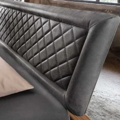 Hot Wohnen Schwebebett mit Leder-Kopfteil - Emjan