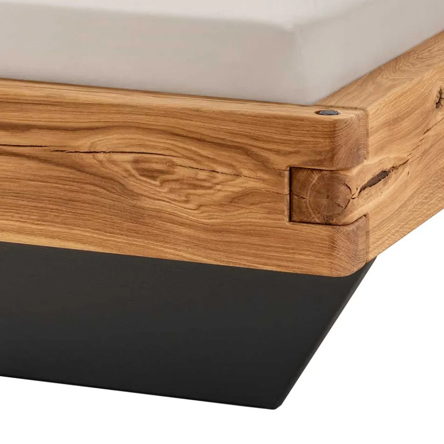 Hot Wohnen Schwebebett mit Leder-Kopfteil - Emjan