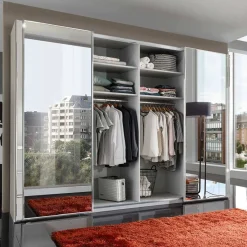Best Wohnen Schwebetürenkleiderschrank mit Spiegel - Oksena
