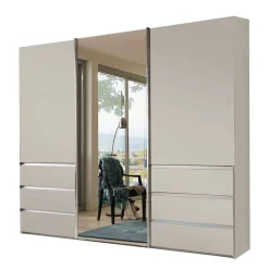Wohnen Schwebetüren-Kleiderschrank in Champagner - Nafissa