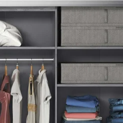 Clearance Wohnen Schwebetüren-Kleiderschrank in Eiche Grau - Carika