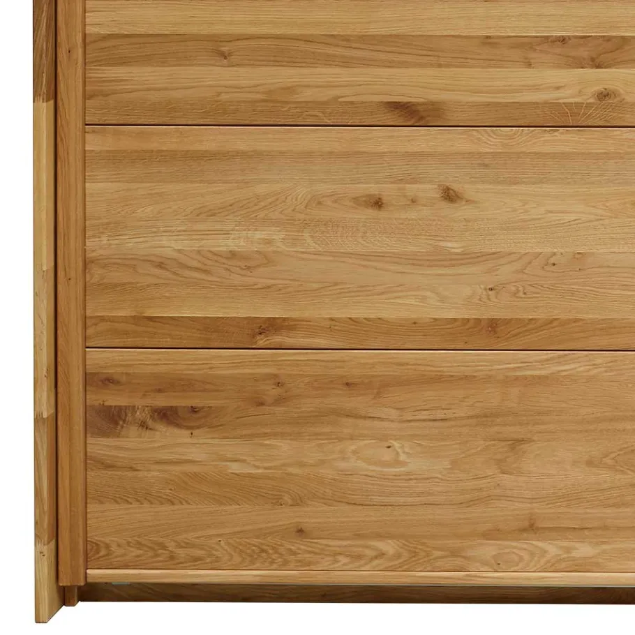 Discount Wohnen Schwebetürenschrank aus Wildeiche mit Spiegel - Divnoi