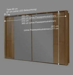 Sale Wohnen Schwebetürenschrank Bordeaux aus Erle