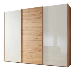 Hot Wohnen Schwebetürenschrank in Kernbuche & Beige - Krofun