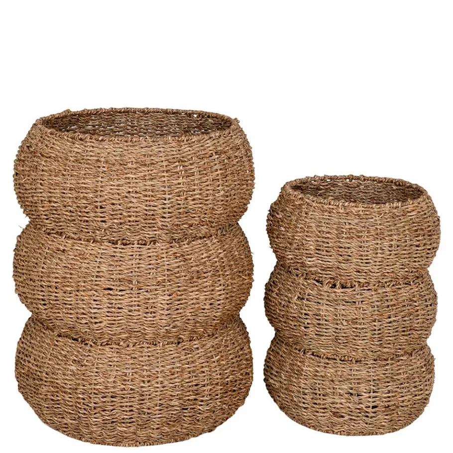 Discount Wohnen Seegras Körbe im Landhausstil - Lottessa (zweiteilig)