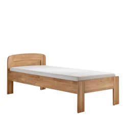 Best Wohnen Senioren-Einzelbett aus Wildeiche Massivholz - Issiaco