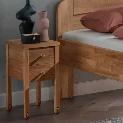 Best Wohnen Senioren-Einzelbett aus Wildeiche Massivholz - Issiaco