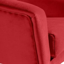 Wohnen Sessel aus Samtvelours in Rot - Egona