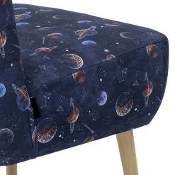 Best Wohnen Sessel in Blau mit Planeten und Sternen - Marcs