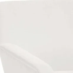 Hot Wohnen Sessel in Creme Velours-Stoff - Emia